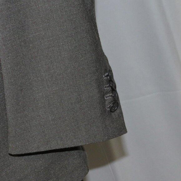 Tom Ford Gray Hopsack Current Silk Blend Peak Lapel Two Button Suit 44R - Picture 9 of 16
